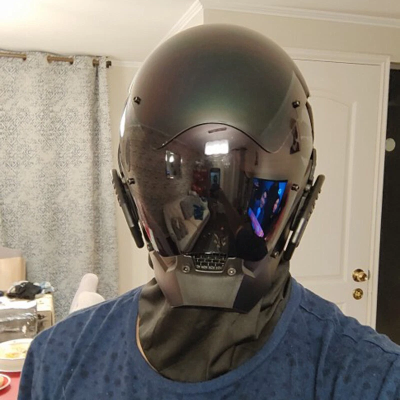 Máscara Cyber Punk Disfraz Disfraz Halloween Fiesta Música Festival DJ Accesorios Foto 4 de 4