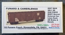 LMH Funaro F&C 6007 BOSTON & MAINE  B&M BM 40' XM-1 SS Wood Boxcar AB Brake 1 Pc