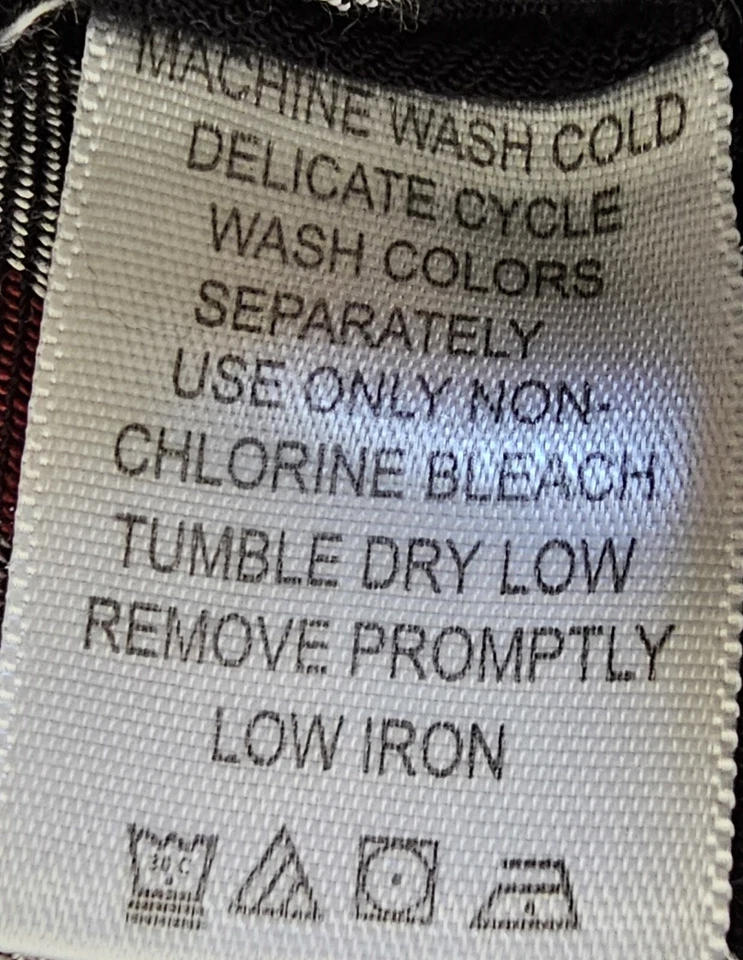 Camisa Top Blusa Denim 24/7 Mujer Talla 32W 32 Negra Roja Blanca A Cuadros Foto 4 de 4