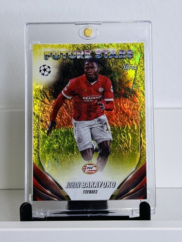 Johan Bakayoko Topps Future Stars Gold Refractor Belgium /50 Eindhoven