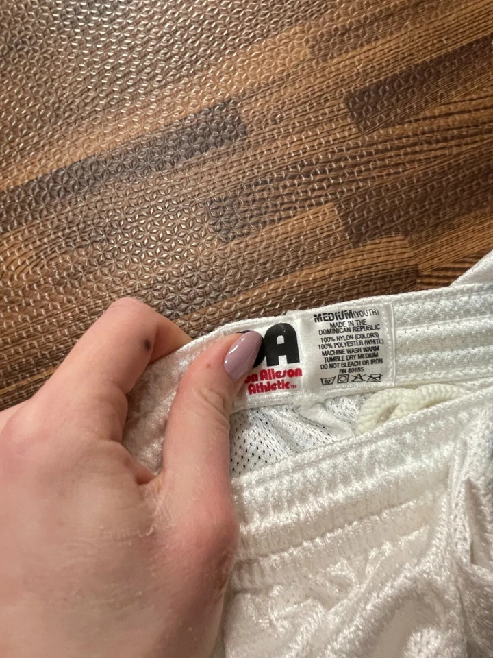 Lot of 4 Pcs Don Alleson Athletic Mesh Soccer Shorts White Size Medium Youth - Imagem 3 de 4