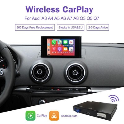Wireless CarPlay Android Auto Retrofit Decoder For Audi A3 A4 A5 A6 A7 A8 Q3 Q5
