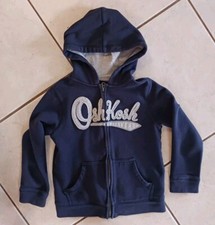 Oshkosh B'gosh Zip Up Hoodie Jacket Boys Size 7 Navy Blue