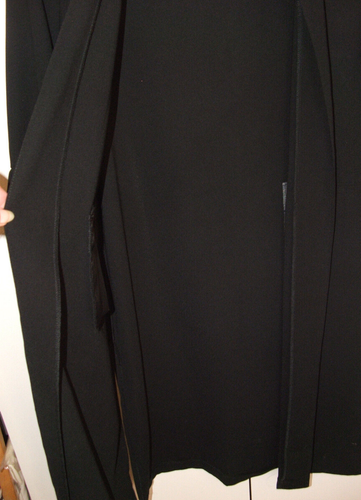 Primark - Nero - Giacca/Cappotto lungo maniche a 3/4 senza colletto - Donna taglia UK 8 - Foto 7 di 8