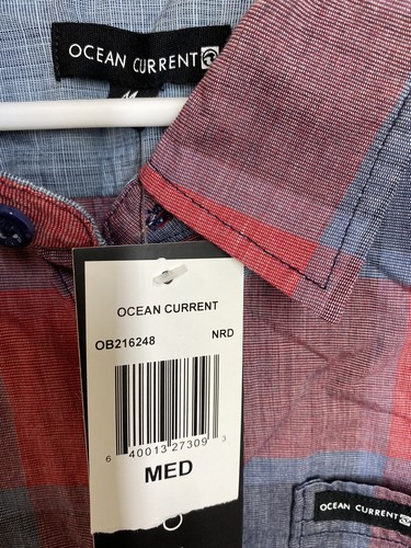 Ocean Current, No Retreat, GapLong Sleeve Button Down Size M - Picture 4 of 7