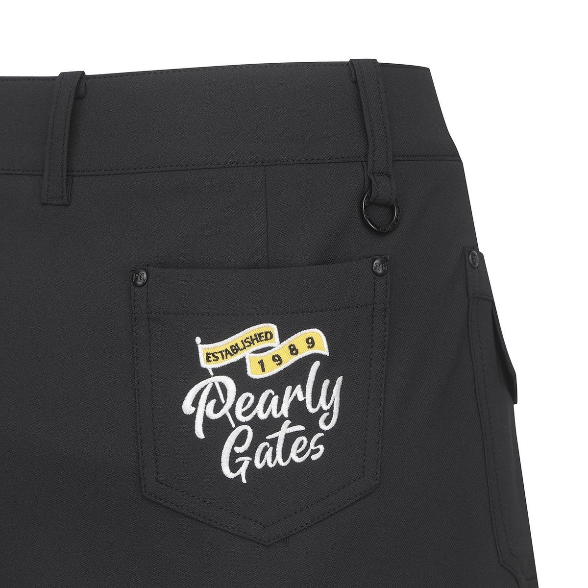 【PEARLY GATES】 Women's Logo Strap Inverted Culotte Skirt Genuine PEARLY GATES GOLF Womens Logo Patch Side Pocket