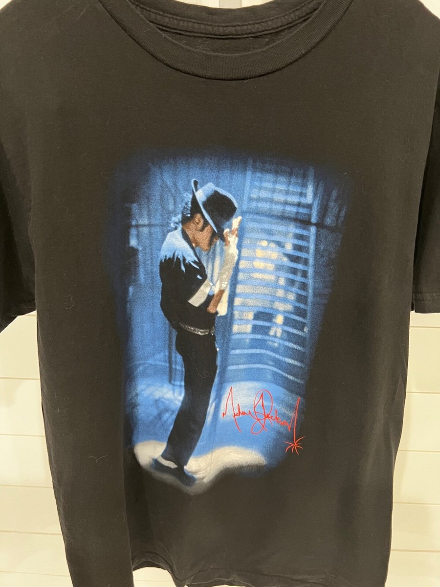 Michael Jackson Sparkle Glove Photo Black T-Shirt Memorialized