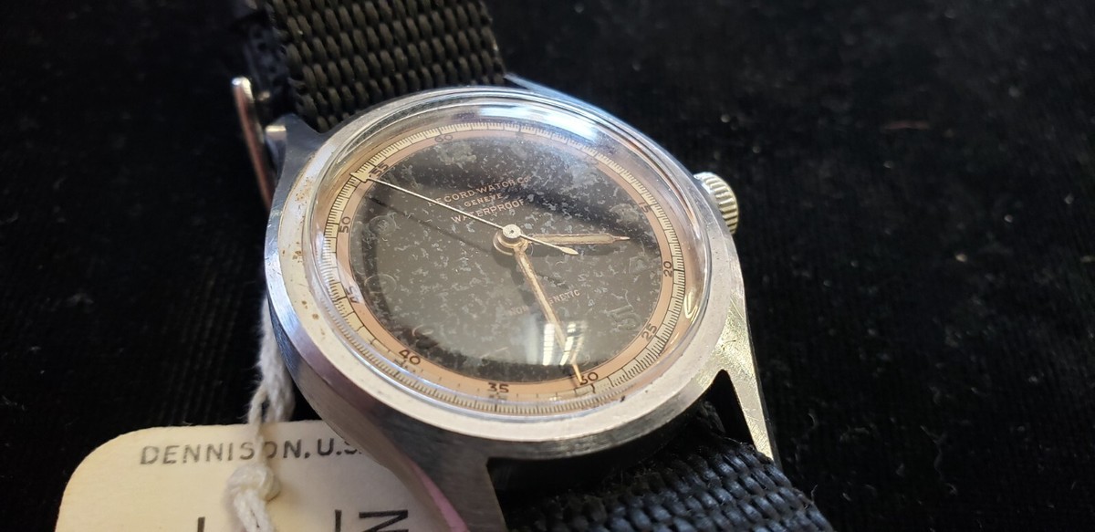 Vintage Record watch Co. Geneve watch, [107], 16j, Military style