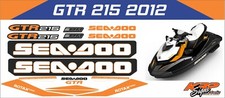 SEADOO GTR 215 2012 Graphics / Decal / Sticker Kit ORANGE