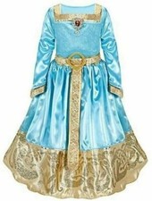 Original Deluxe Disney Store Brave MERIDA DRESS Gown Costume Size: 7/8 Retired