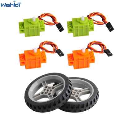 4X Geekservo 360 Continuous Rotation Servo Wheel For Lagoes Micro:bit Robot Car