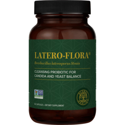 Global Healing Latero Flora Raw Probiotics Supplement for Women & Men - 60 Ct.