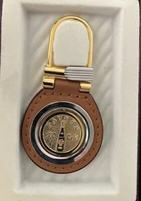 Patron XO Cafe Key Ring Keychain Tequila Liquor Bar Merchandise Leather/gold