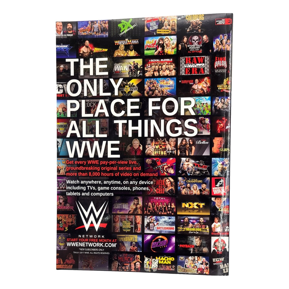 Programme Officiel WWE 2017 - 87 Pages De Photos, Catch, Bon État