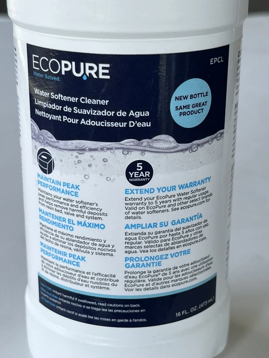 EcoPure EPCL Water Softener Cleaner, 16 Fl Oz Pack Of 1,, 60 OFF