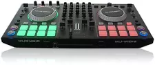 MUSYSIC MU-MIDI9 4-Channel DJ MIDI Controller with 8 Soft-Touch Rubber/SoundCard