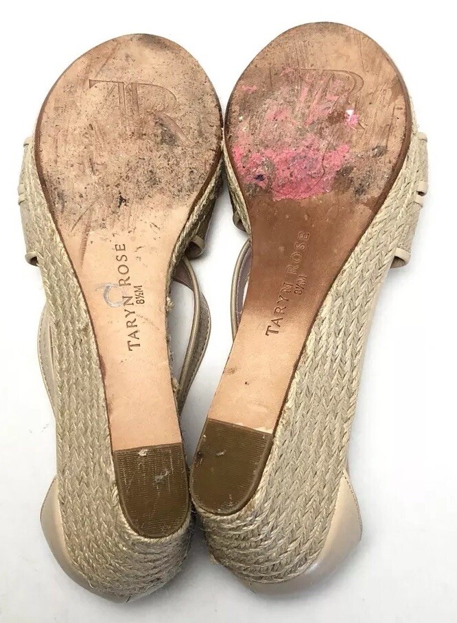Taryn Rose Krissy Basic Beige Platform Wedge Sand… - image 9