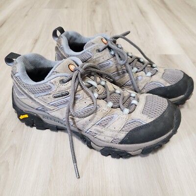 Merrell Moab 2 Graphite Grey Waterproof Women Hiking Trail Shoes J06026 Size 8.5