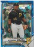 2021 Bowman Chrome Sapphire Alexander Mojica #BDC-75 Rookie Pittsburgh Pirates