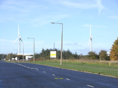 Foto 6x4 Windkraftanlagen Shotton Die Windräder hinter Merck, Sharp und c2010