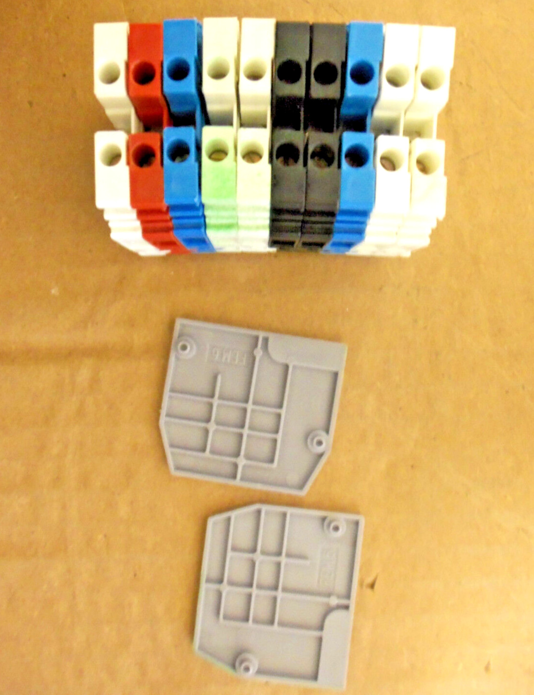 LOT OF 20 ENTRELEC M4/6 5116 | MULTI-COLOR FIRE ALARM TERMINAL BLOCKS | M465116