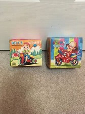 VINTAGE WIND-UP CLOWN TRICYCLE AND BOYS TRICYCLE MECHANICAL BOXES ONLY
