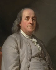 Benjamin Franklin Portrait Print 8x10 Wall Art