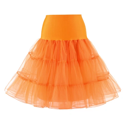 New 26" Retro Net Underskirt 50s Swing wedding Petticoat Rockabilly Tutu Skirt J - Picture 46 of 48