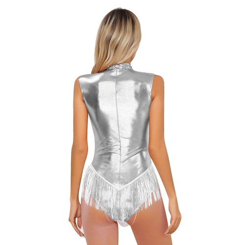 Mujer Body Brillante Traje de Baile Baile Competición Leotardo Con Sombrero Jazz - Imagen 72 de 81