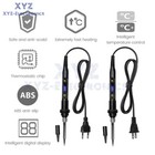 80W Digital Electric Soldering Iron DIY Welding Tool Adjustable Temperature
