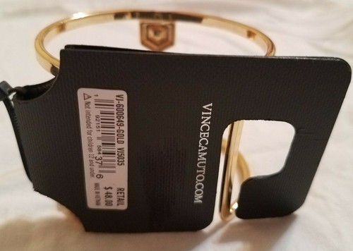 Vince Camuto Gold-Tone Crystals Rhinestone Cuff Bracelet Pearls Necklace Clip AZ - Picture 6 of 12