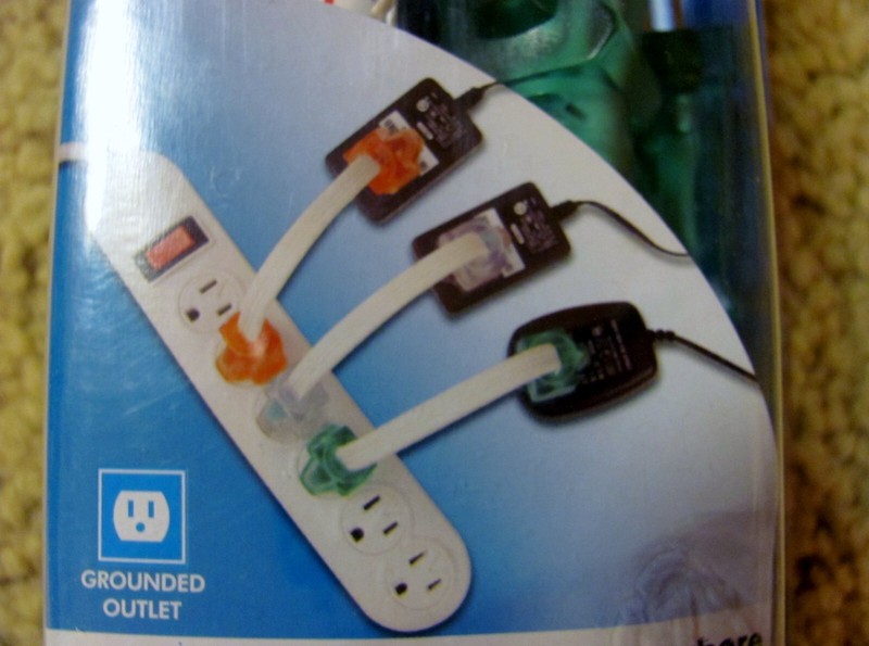 NIB 3-Pack Indoor Adaptor Cords for Large/Oversized Transformer Electric Plugs