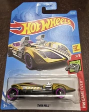 Hot Wheels 2019 Treasure Hunt Twin Mill Gold HW Game Over #3/5 *NEW*