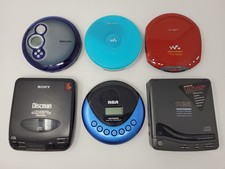 Philips, RCA  Sony Personal CD Players Lot of 6 - FOR PARTS/REPAIR