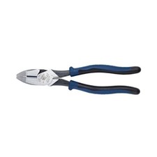 Klein Tools J213-9NE Side Cutter Linemans Made in USA, High Leverage, 9 Pliers