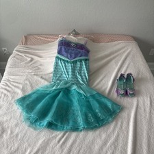 Disney Store Ariel Costume Set size 13 and shoes size 2/3