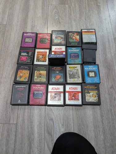 Lot of 21 Assorted Atari Games