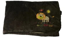 Koala Baby Blanket Lion On The Wild Side Brown Tan Velour Reversible