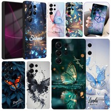 Butterfly Pattern Customized Case For Samsung S25 S24 S23 A16 A36 Silicone Cover