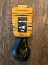 Demag 83786144 Hoist Lower Hook Load Block Double Chain V-5 Swivel Hook