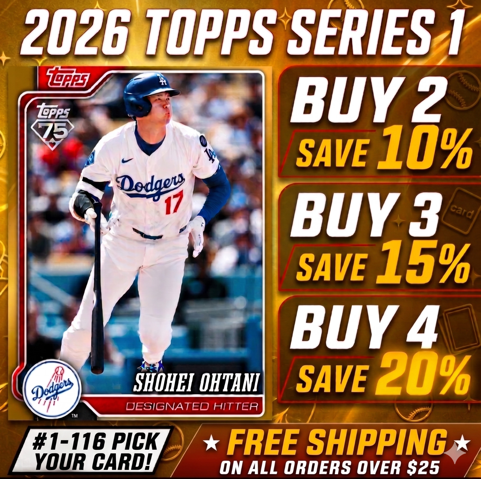 2026 Topps Series 1 Baseball Complete Set Pick Your Card RC Rookie Single #1-116