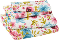 Flannel Deep Pocket Set with Oversized Flat Sheet, Queen, Sylvan