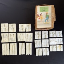Vintage 1977 Wilton Gum Paste Molds Man Women Boy Girl People Molds Complete Set