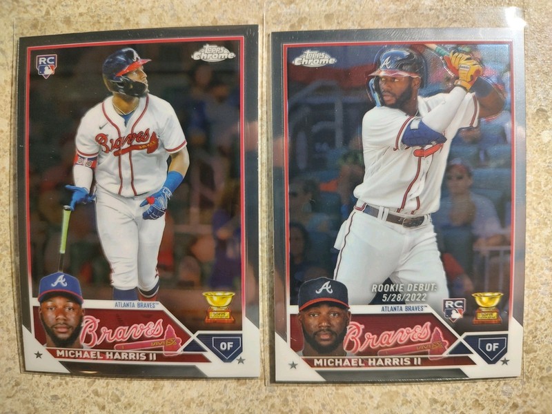 2023 Topps Chrome Michael Harris II (RC's) #79 and Update #USC153