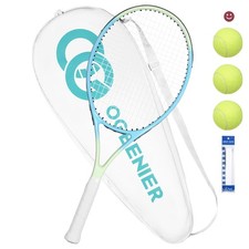 27" Tennis Racket for Adults, Lightweight Aluminum Frame, Blue