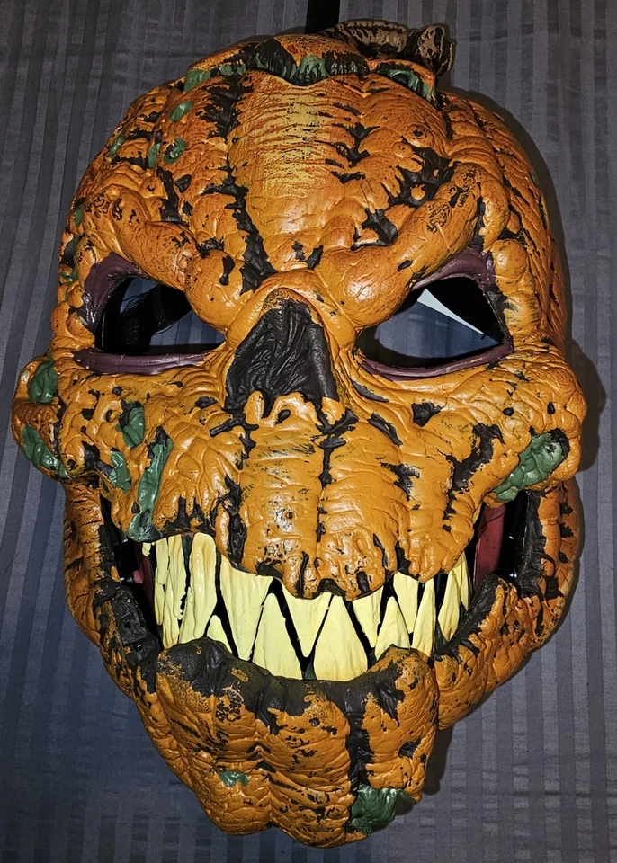 Dark Harvest Pumpkin - Ani-Motion Mask - Halloween Costume Accessory - Image 2 of 4