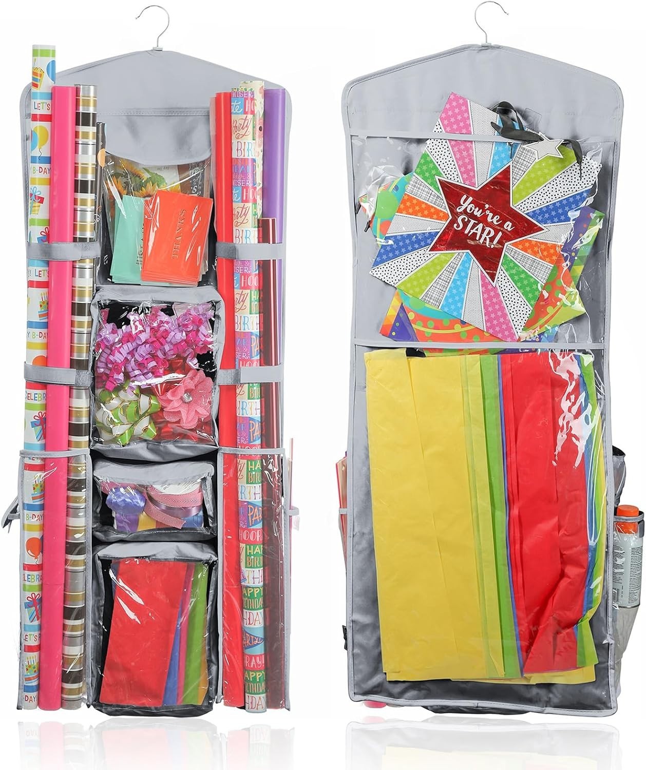 Storage & Gift Bag Storage Organizer, Extra Large, Double Si