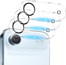 3 Pack Camera Lens Protector for iPhone Air, Tempered Glass Lens Cover, Ultra HD