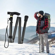 Cane Walking Stick Adjustable Folding walking Aluminum Collapsible Travel Hiking