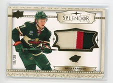 2022-23 UD THE CUP SPLENDOR GAME USED PATCH /36 KIRILL KAPRIZOV - MINNESOTA WILD